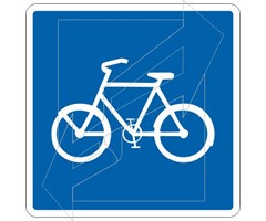 Πινακίδα Ποδηλατοδρόμου Π-126