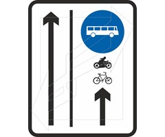 Πινακίδα Ποδηλατοδρόμου Π-104
